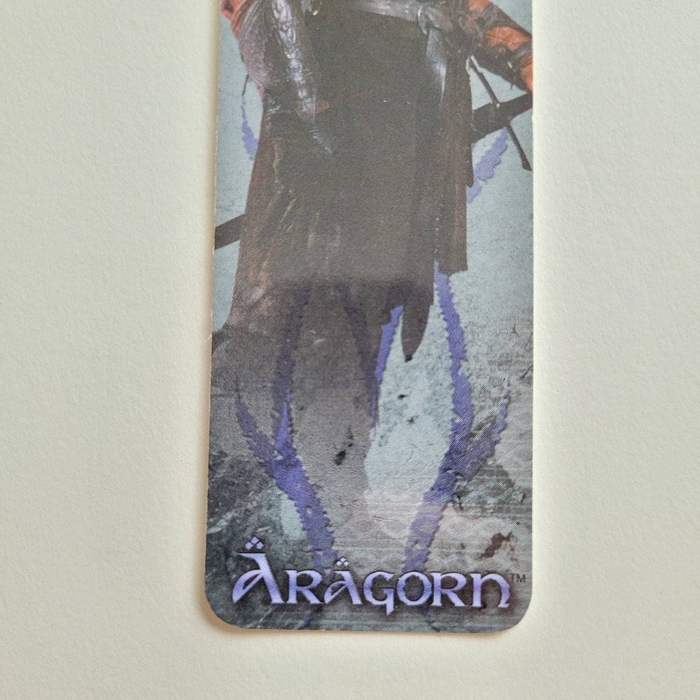 Vintage Aragorn Tab Bookmark, 2002 Lord Rings Two Towers, Y2K Movie, XTAB-622477 - Picture 5 of 12